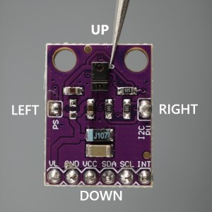 APDS9960 Gesture Detection Sensor Orientation