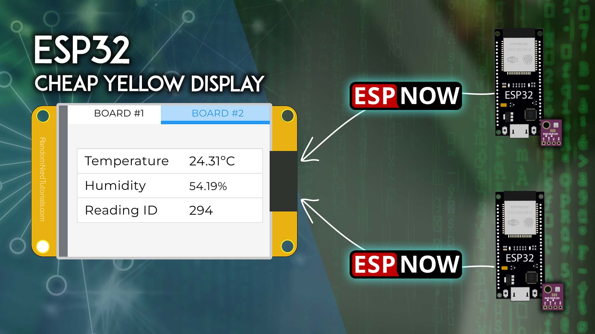 ESP32 CYD with ESP-NOW: Receive and Display Data From Multiple Boards
