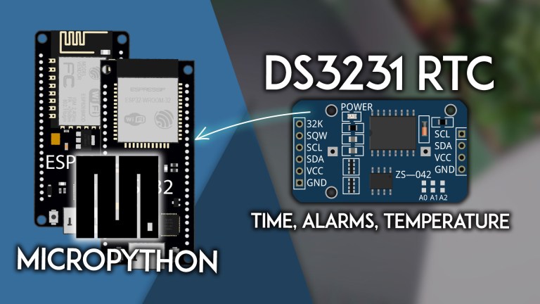 MicroPython: ESP32/ESP8266 with DS3231 Real Time Clock Getting Time and Setting Alarms