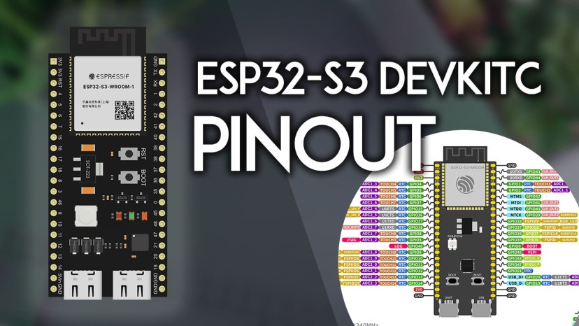 ESP32-S3 DevKitC Pinout Refence Guide GPIOs Explained