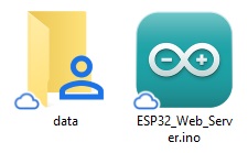 ESP32 LittleFS Web Server Create Data Folder