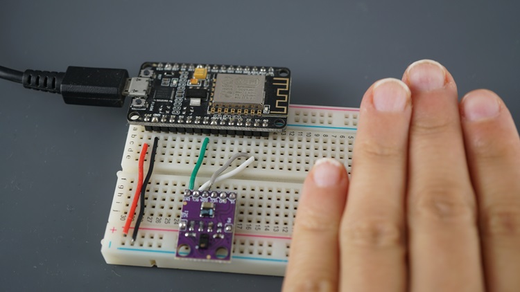 ESP8266 with APDS9960 - Testing Gesture Detection