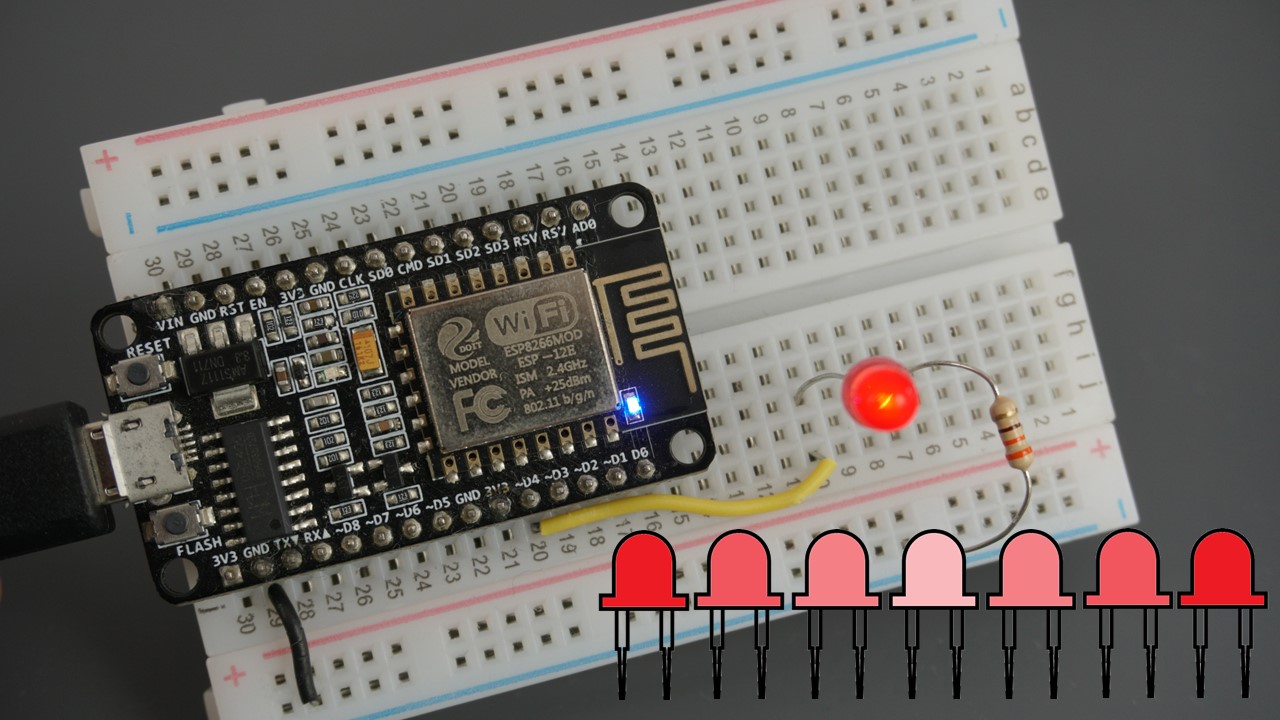 ESP8266 Pulse-Width Modulation (PWM) pins with Arduino IDE