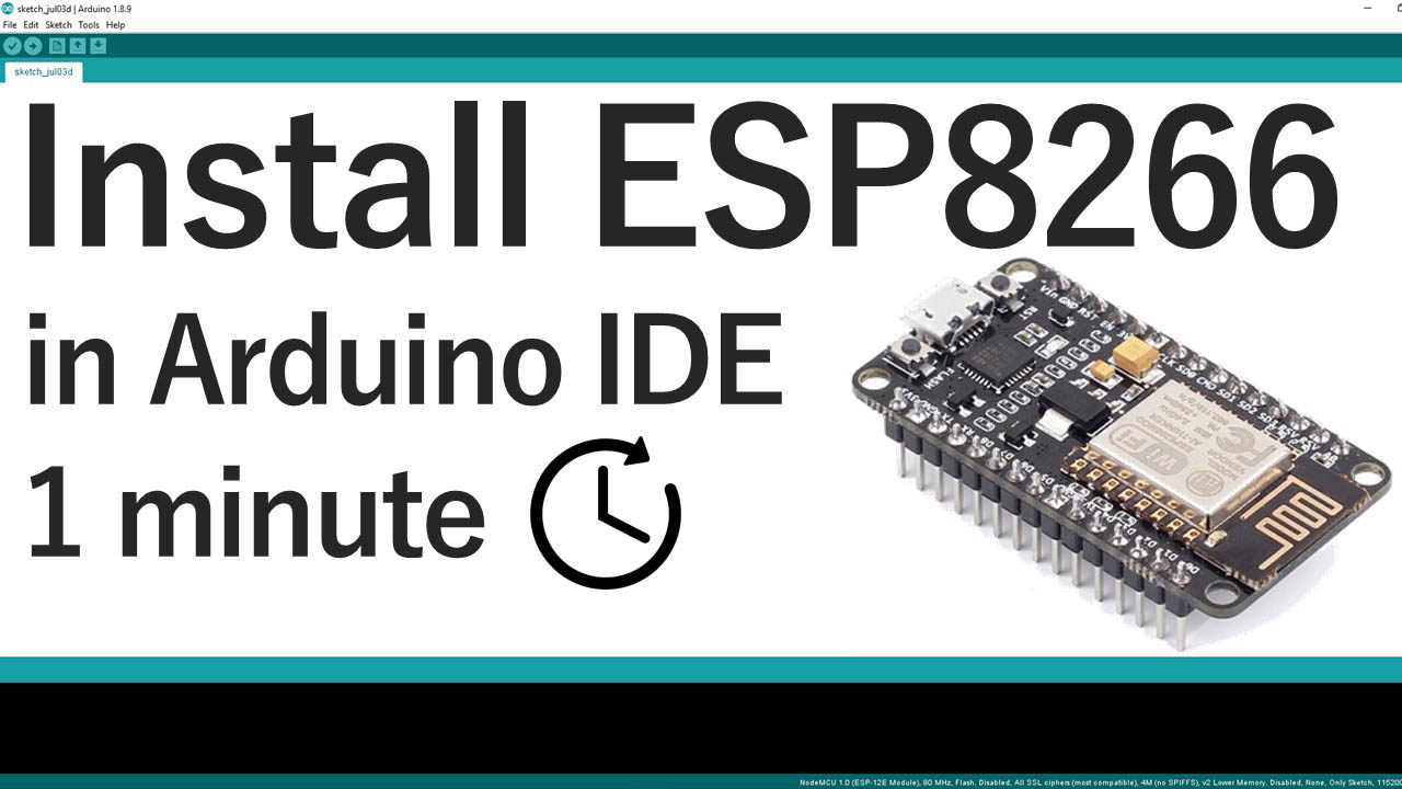 Installing the ESP8266 Board in Arduino IDE Windows, Mac OS X, Linux