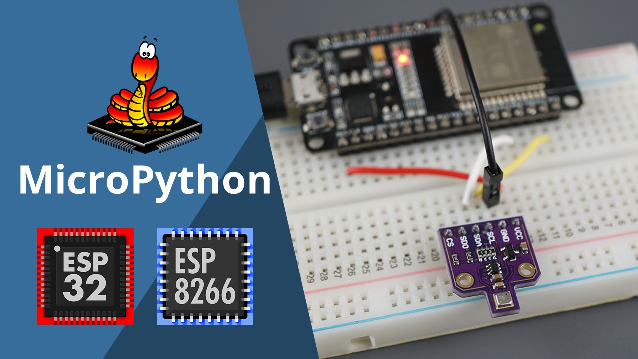 MicroPython BME680 with ESP32 and ESP8266 Temperature Humidity Pressure Gas Air Quality