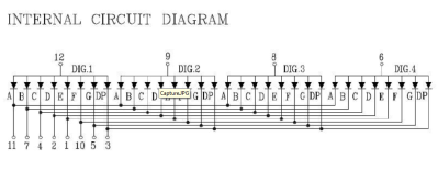 7 segment 4 digit common anode