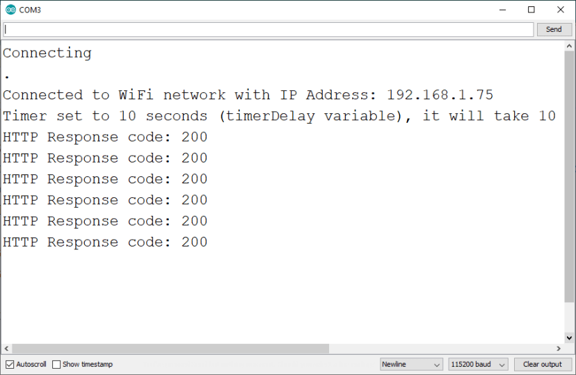 ESP32 ESP8266 NodeMCU HTTP POST Arduino IDE Serial Monitor Response