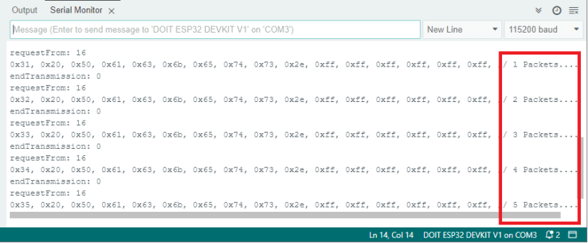 Exchange Data Between Two ESP32 Boards via I2C Demonstration Master Slave