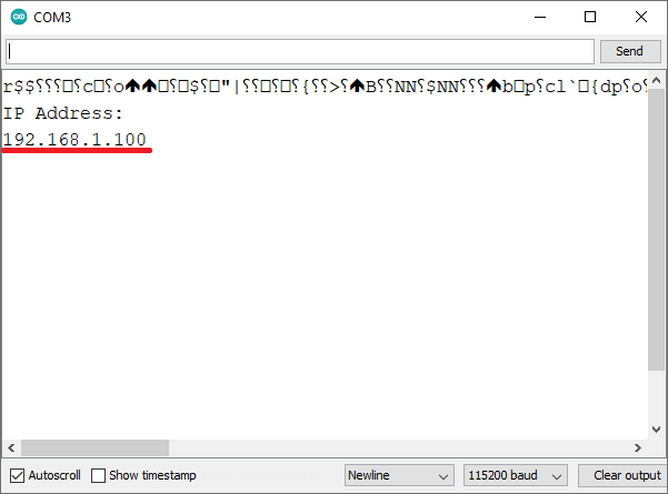ESP8266 NodeMCU Get IP address Arduino IDE Serial Monitor