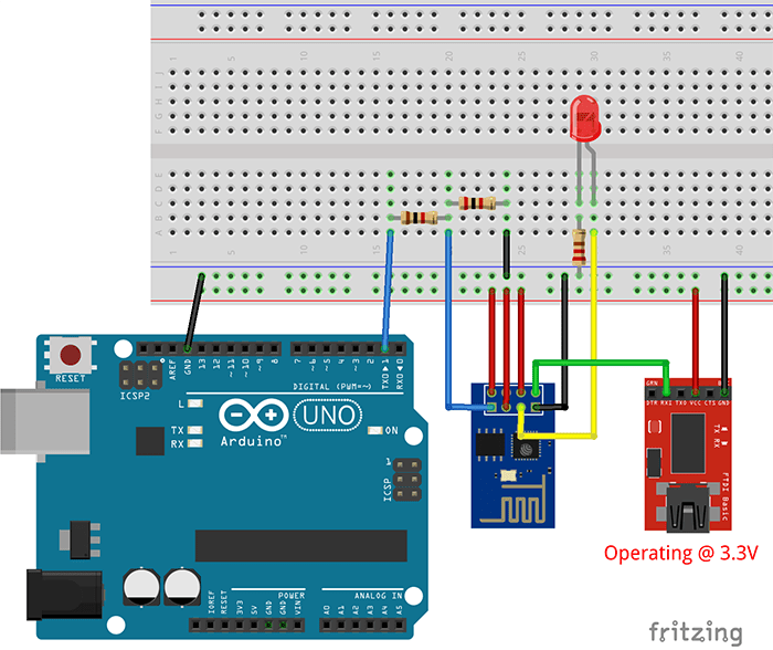 esp8266 talks via serial with arduino s