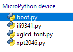 MicroPython Cheap Yellow Display CYD Board Load ILI9341 Libraries