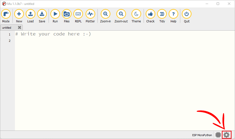 Mu Editor Settings