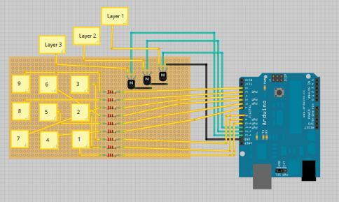 Schematics Led Cube