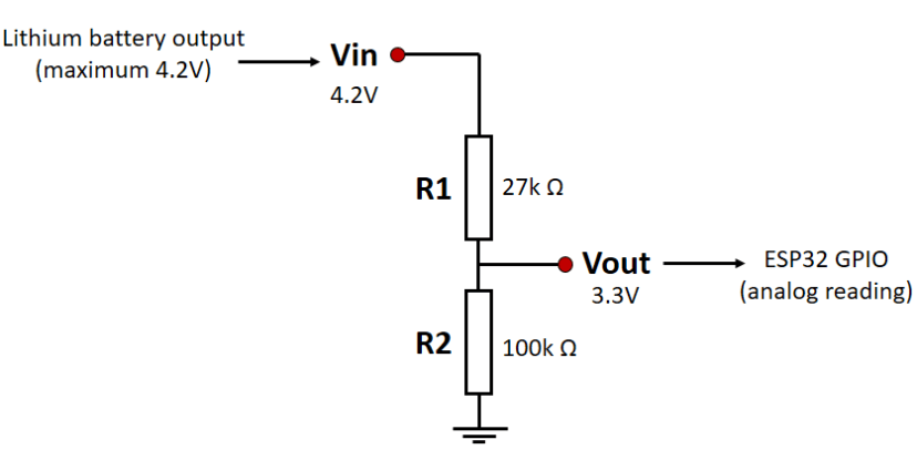 Battery Voltage Level Monitoring Circuit Schematic